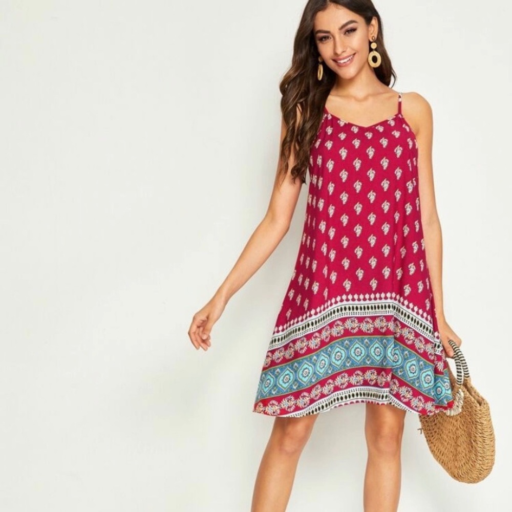 Print Slip dress